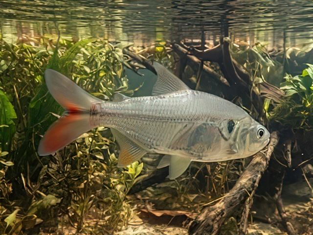 Rotflossen-Glanzsalmler Chalceus erythrurus
